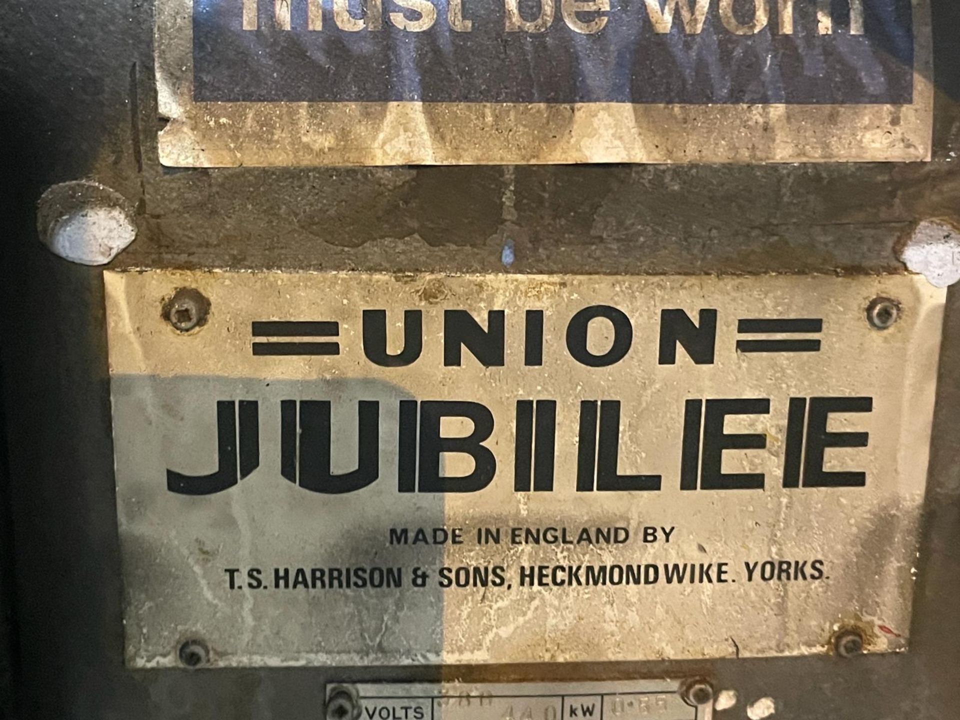 1 x T.S Harrison Union Jubilee Double Ended Grinder - 3 Phase - Image 5 of 13