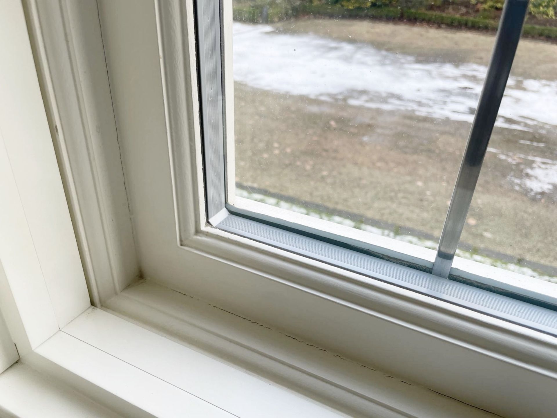 1 x Hardwood Timber Double Glazed Leaded 3-Pane Window Frame fitted with Shutter Blinds - Image 11 of 15