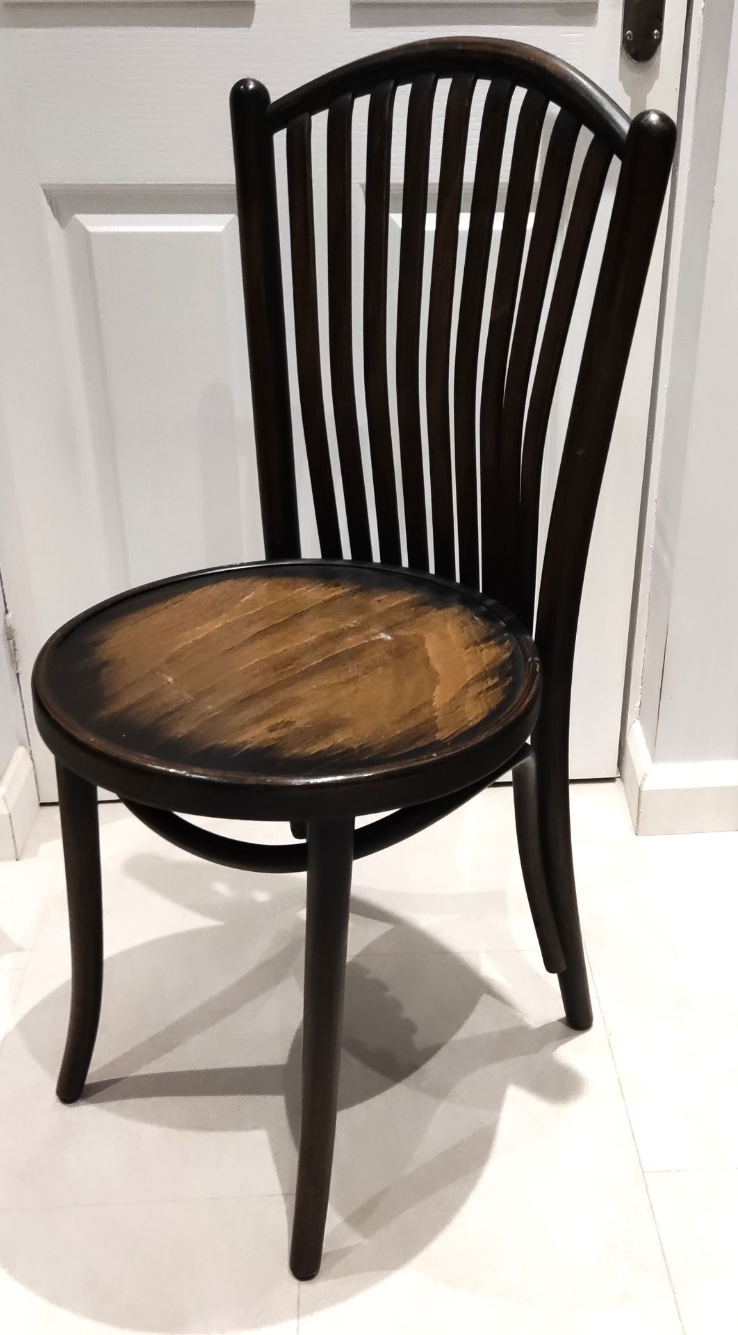 1 x Vintage Dark Wood Bentwood Chair - CL444 - NO VAT ON THE HAMMER - Location: Altrincham WA14 This - Image 15 of 15