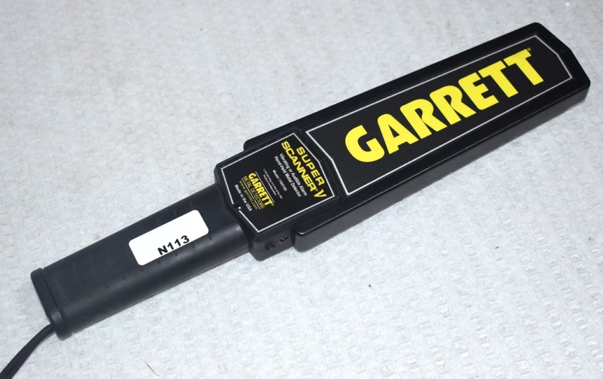 1 x Garrett Super Scanner V Vibrating Audible Hand Held Metal Detector