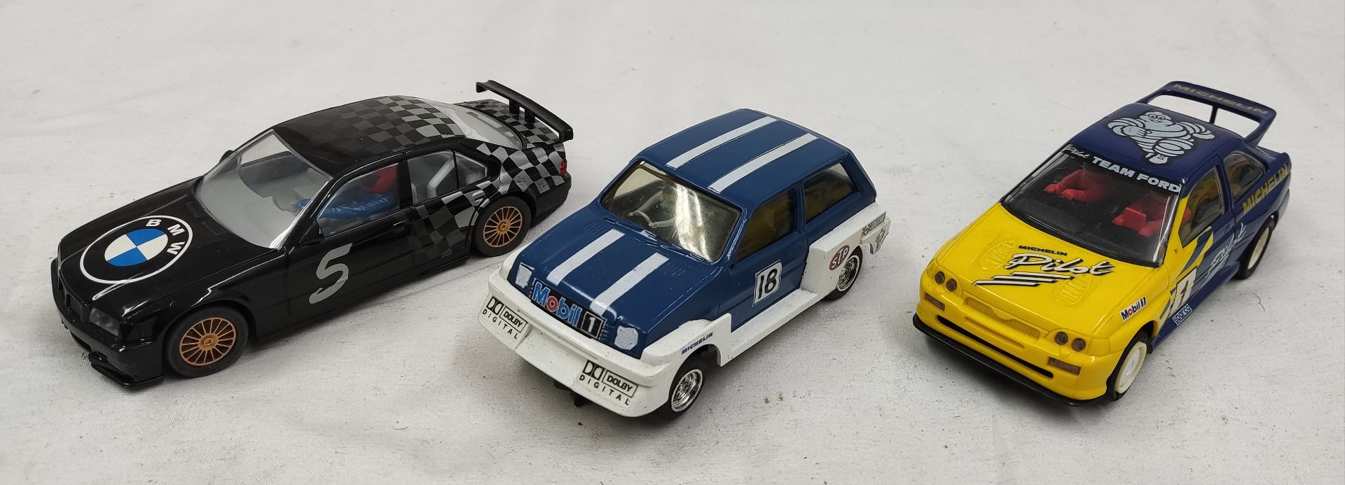 3 x Retro Scalextric Cars - BMW, Metro and Ford - Tested and Working - Used - CL444 - NO VAT ON - Image 2 of 8