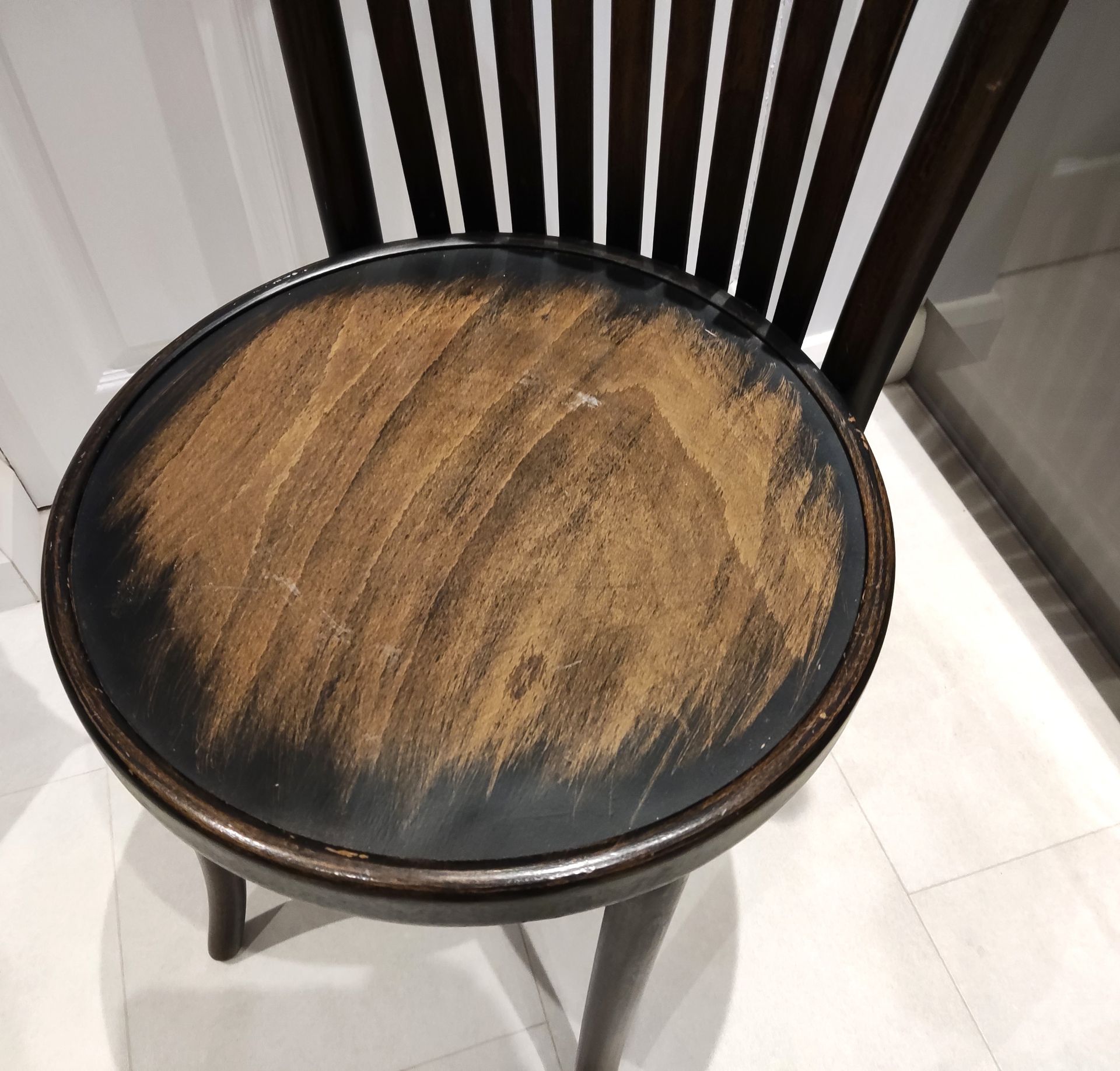 1 x Vintage Dark Wood Bentwood Chair - CL444 - NO VAT ON THE HAMMER - Location: Altrincham WA14 This - Image 14 of 15