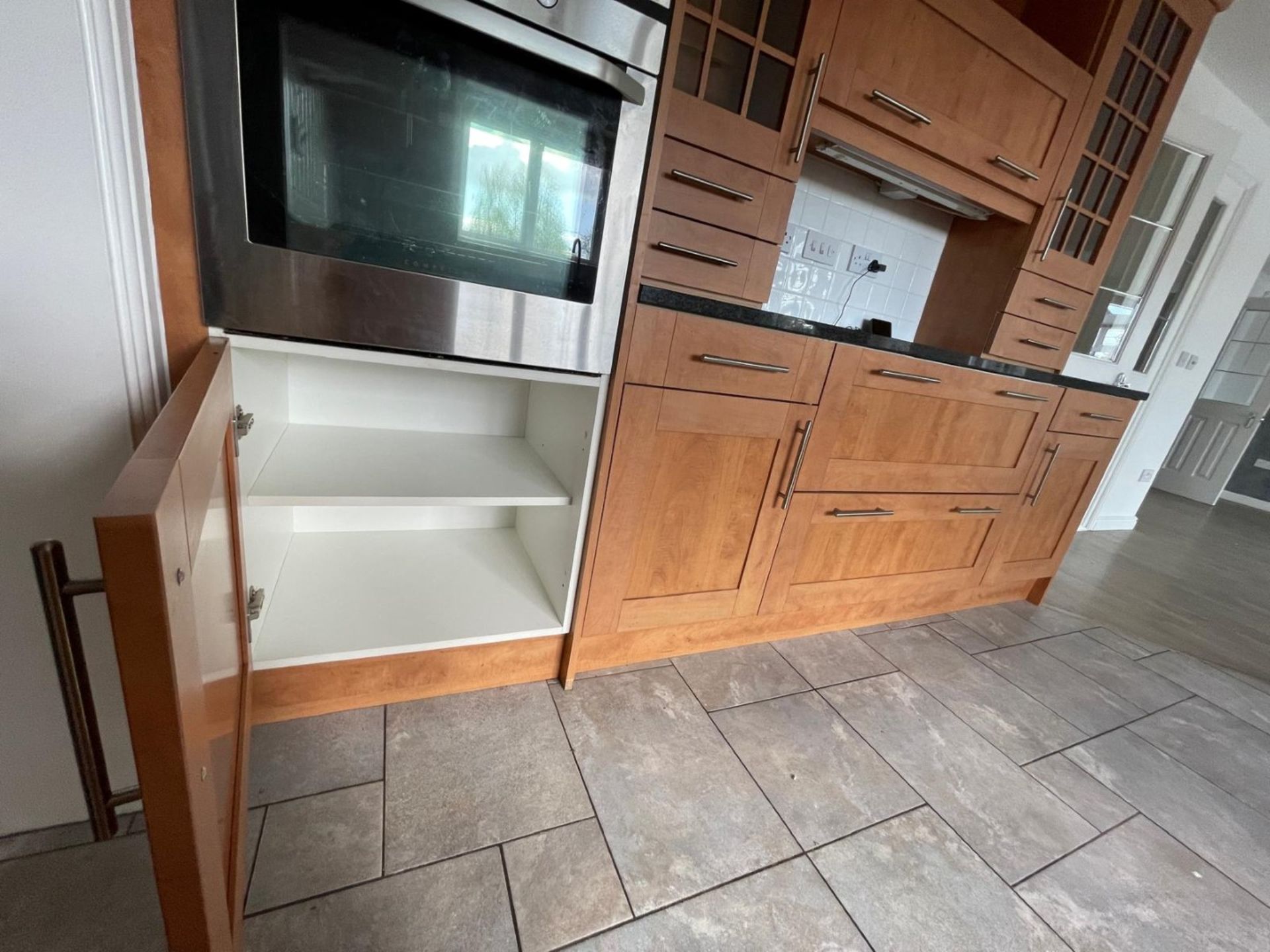 1 x Shaker-style, Feature-rich Fitted Kitchen with Solid Wood Doors, Granite Worktops and Appliances - Image 26 of 111