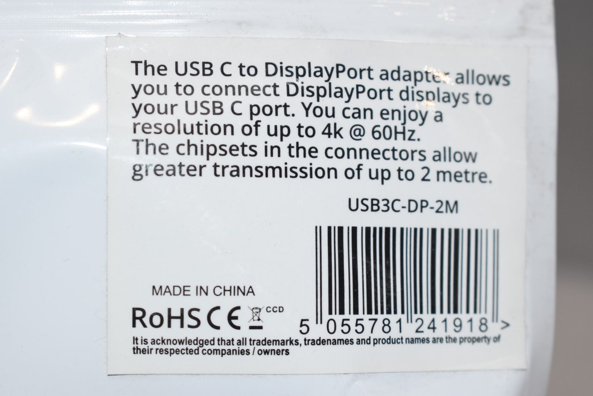 4 x USB C to DisplayPort Display Adaptors - New in Packets - Image 8 of 8