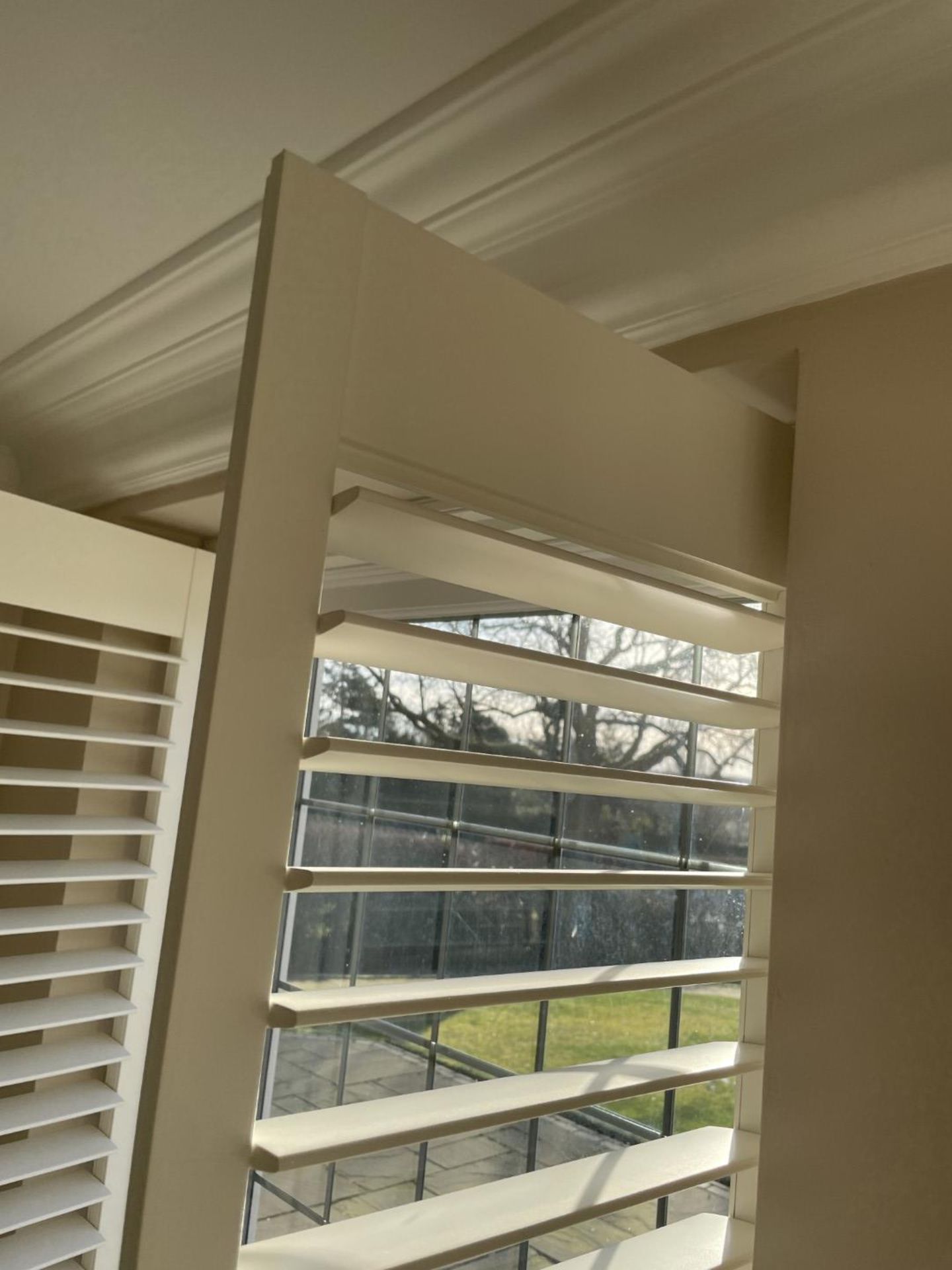 1 x Hardwood Timber Double Glazed Window Frames fitted with Shutter Blinds, In White - Ref: PAN107 - Image 8 of 15