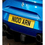 Private Registration Number Plate - N100ARN - CL011 - NO VAT ON THE HAMMER - Location: Altrincham