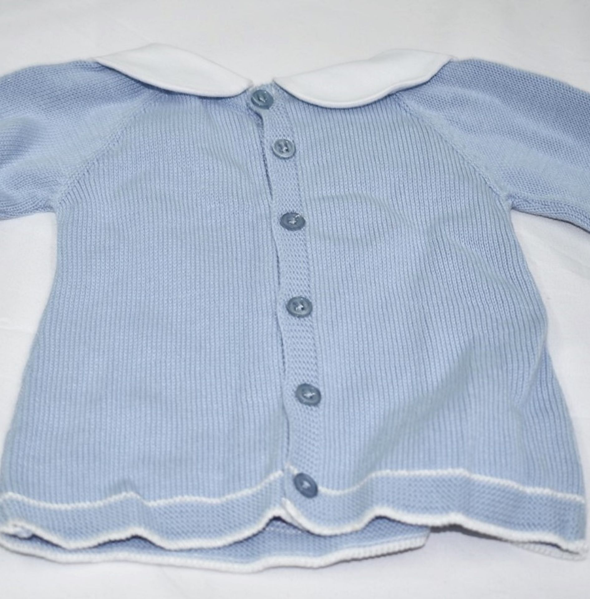 1 x PAZ RODRIGUEZ 2-Piece Knitted (Sweater, Pants) Set, in Cloud Blue, 6mth - Original Price £79.95 - Image 6 of 7