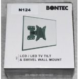 1 x Bontec LCD/LED TV Tilt & Swivel Wall Mount - New Boxed Stock