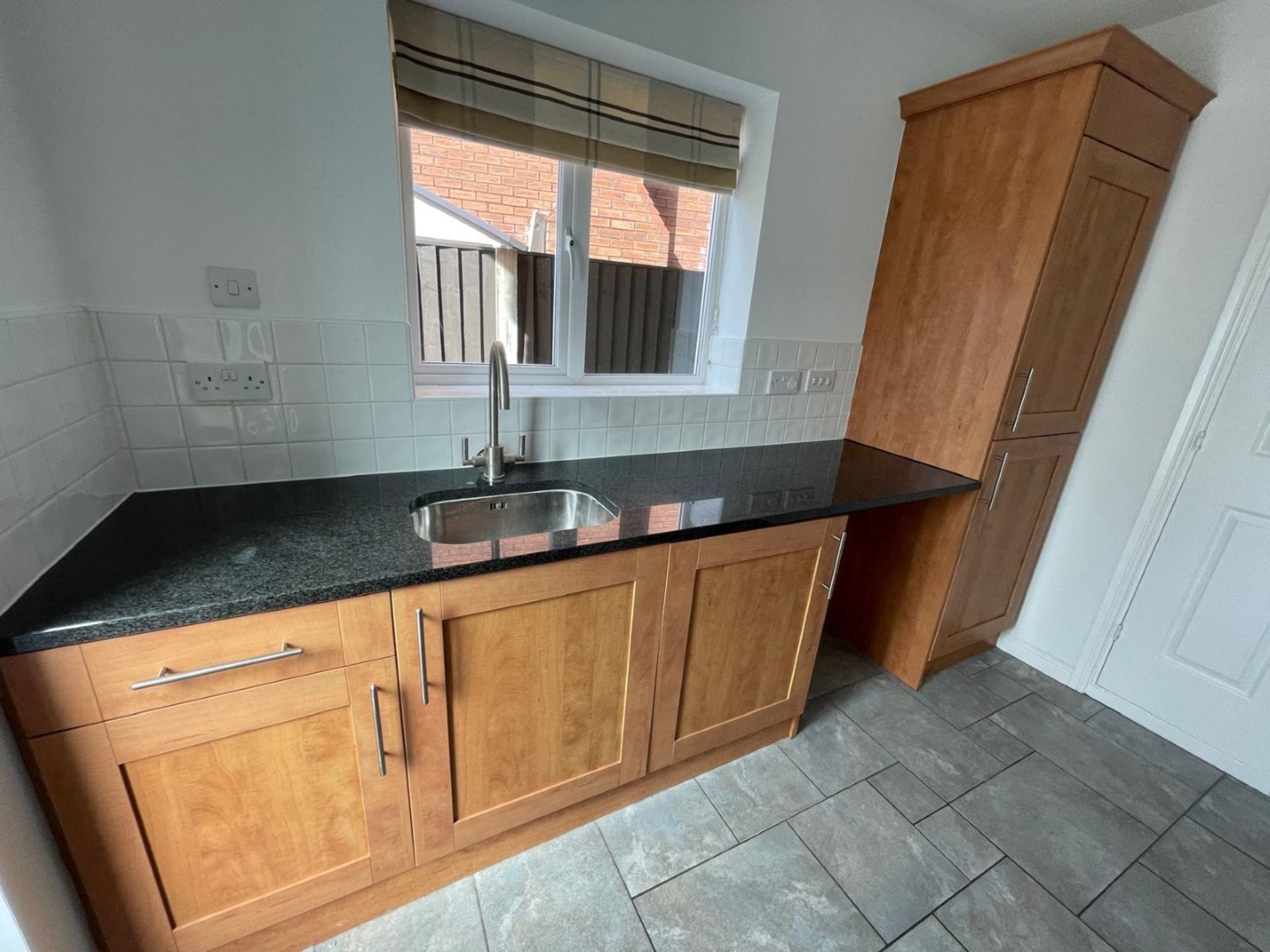 1 x Shaker-style, Feature-rich Fitted Kitchen with Solid Wood Doors, Granite Worktops and Appliances - Image 3 of 111