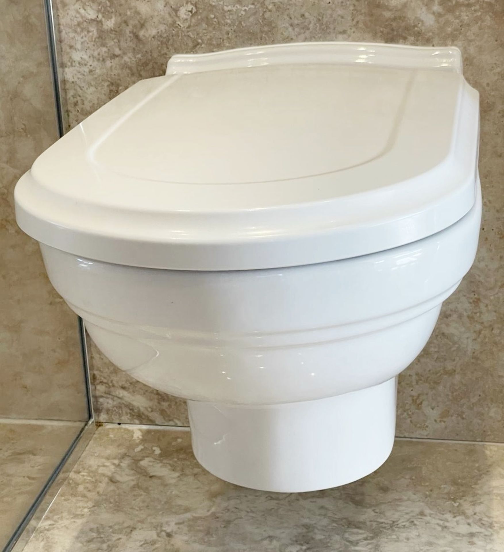 1 x VILLEROY & BOCH Wall Hung Toilet with Geberit Flush Plate - Ref: PAN273 BED3bth - CL896 - NO VAT - Image 9 of 9