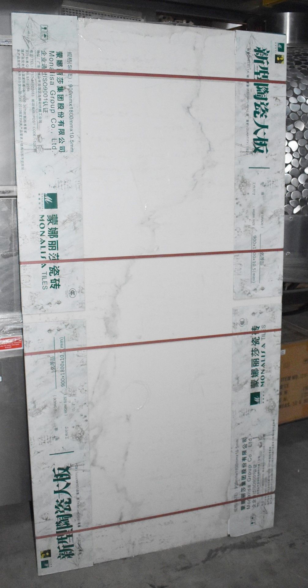 3 x Monolisa Marble Effect Shower Room Glazed Porcelain Wall Tiles - Size: 1800 x 900 x 10.5 cms - - Image 3 of 9