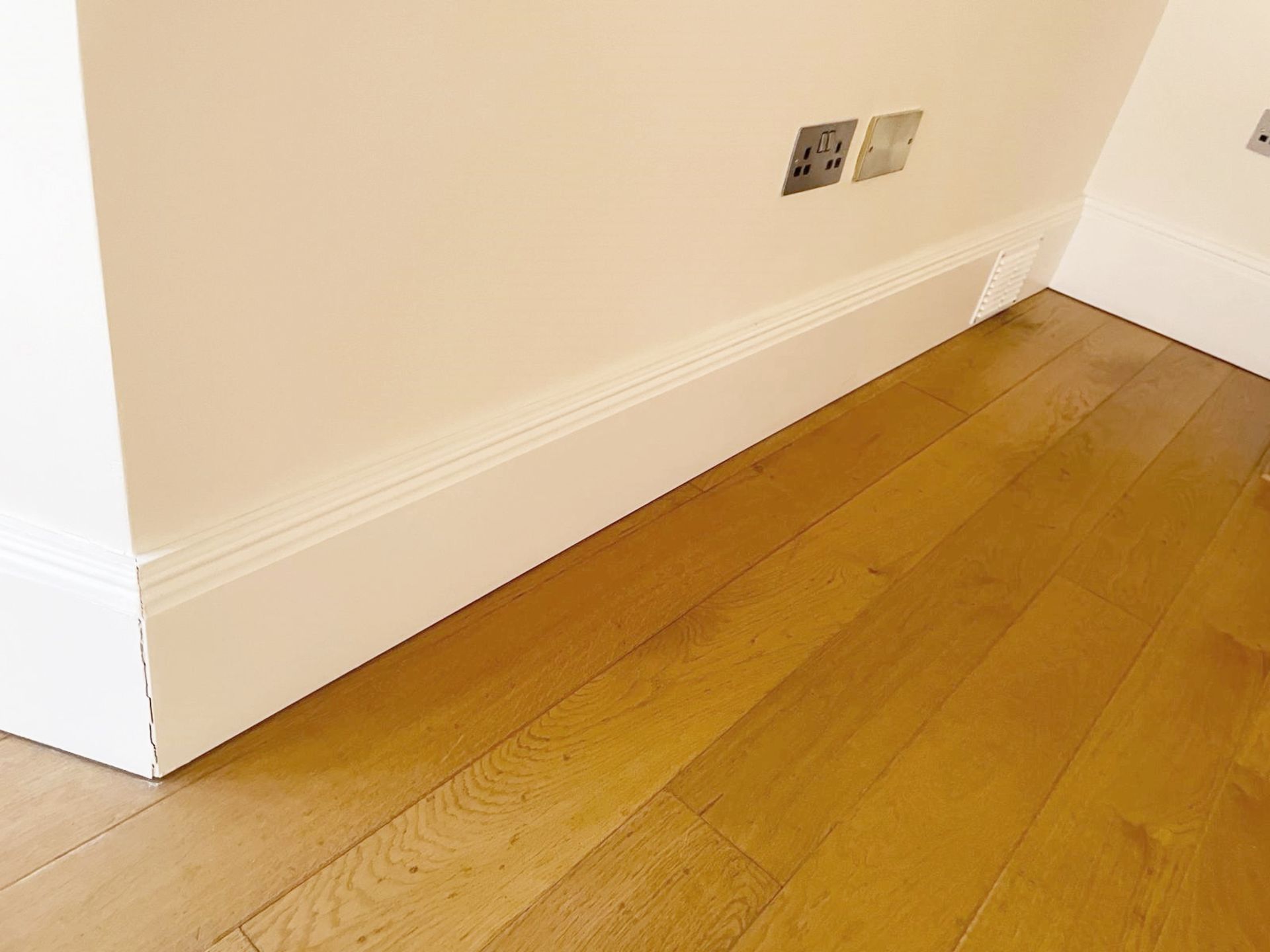 Approximately 17-metres of Timber Painted Skirting Boards in White, Height 23cm - Ref: PAN177