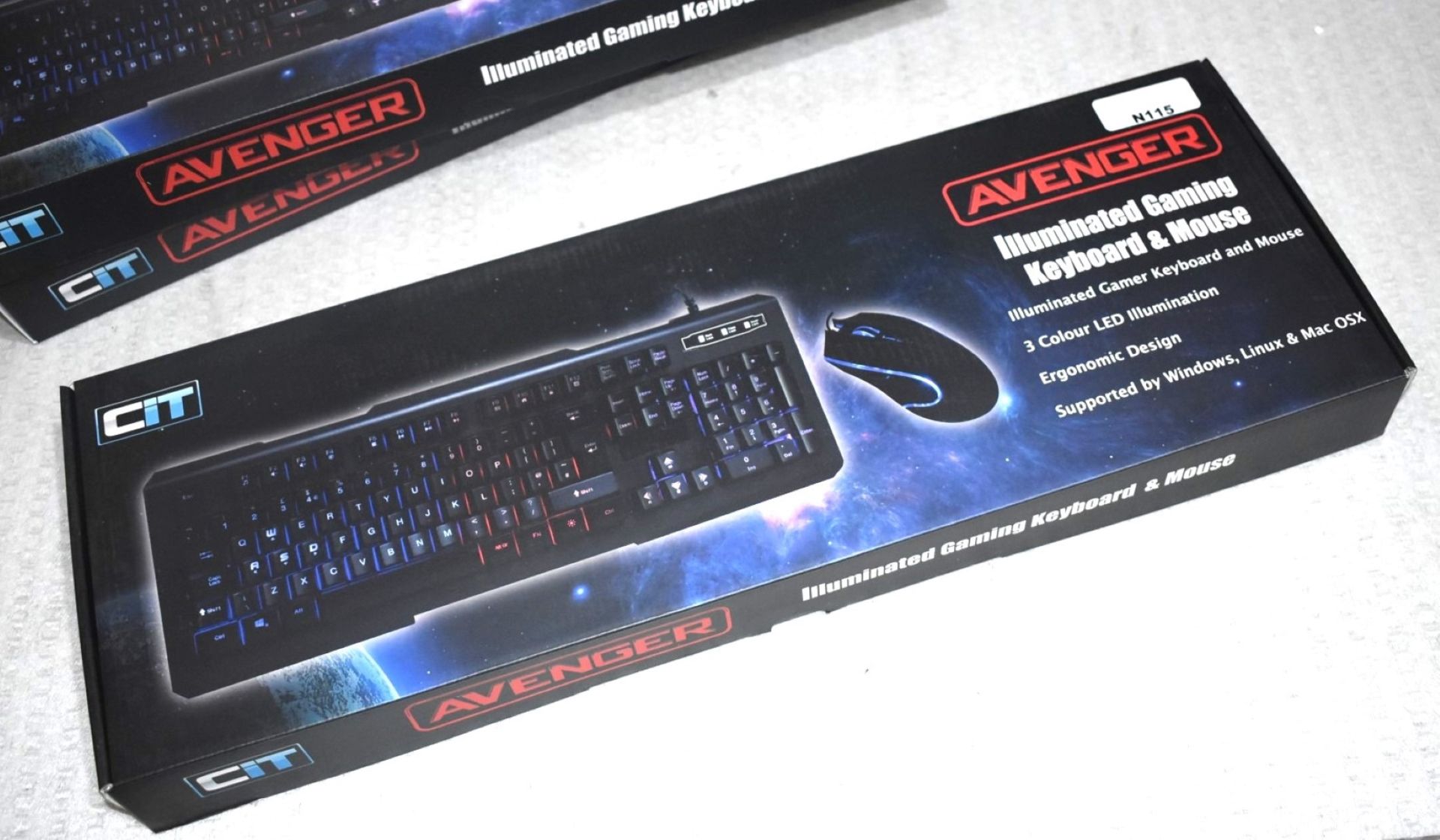 1 x CIT Avenger Illuminated Gaming Keyboard and Mouse - New & Boxed