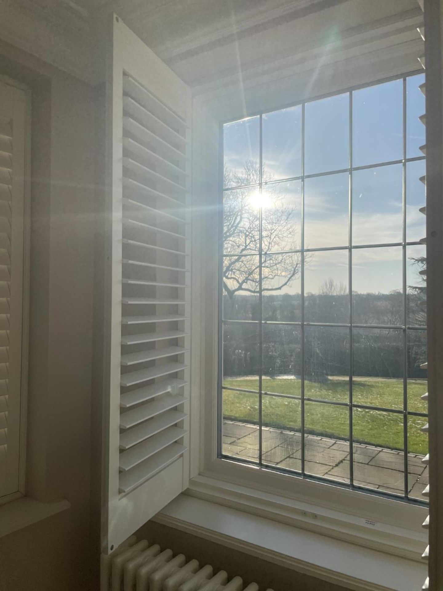 1 x Hardwood Timber Double Glazed Window Frames fitted with Shutter Blinds, In White - Ref: PAN107 - Image 12 of 15