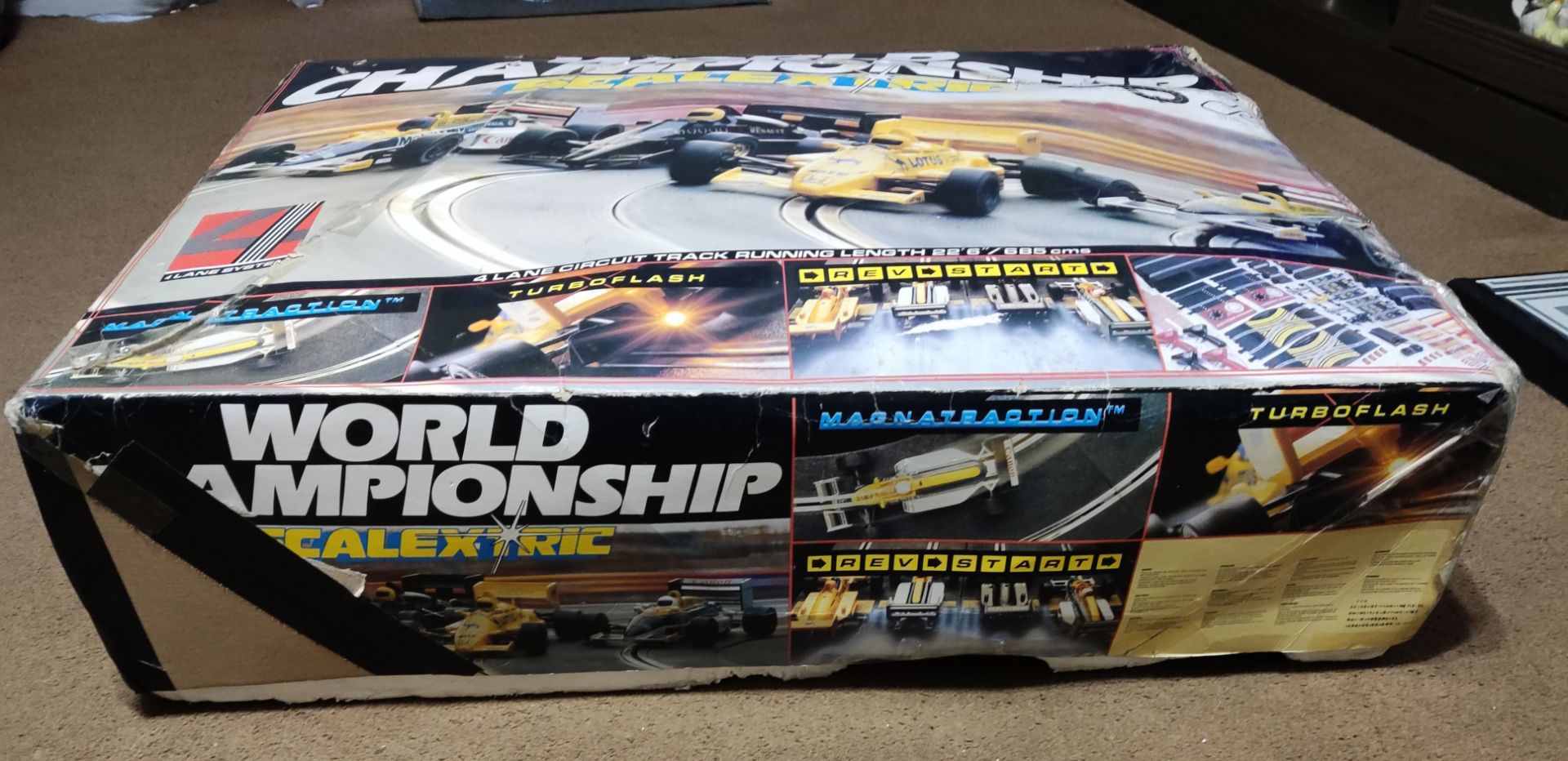 1 x Scalextric 4-Lane World Championship Set With 4 x F1 Cars - Huge Vintage Set - Used - CL444 - NO - Image 10 of 26