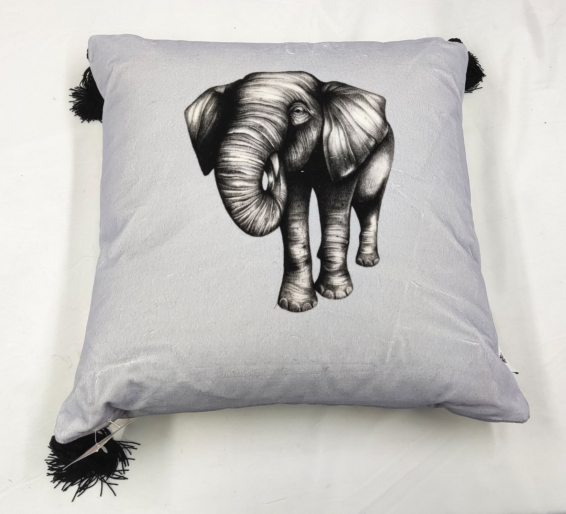 1 x CHARLOTTE JADE Velvet Elephant Cushion - Original RRP £170.00 - Image 2 of 15