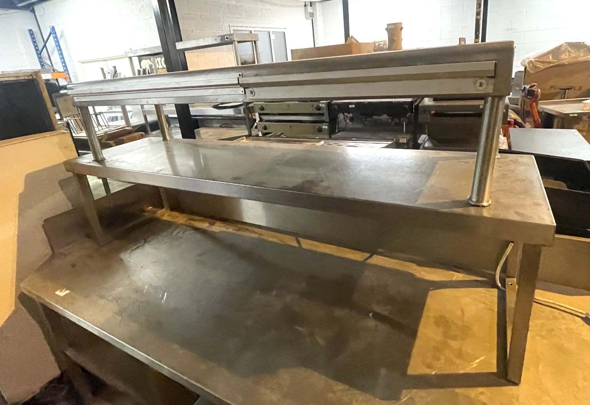 1 x Two Tier Countertop Heated Gantry Passthrough Shelf With Ticket Rails - Image 4 of 6