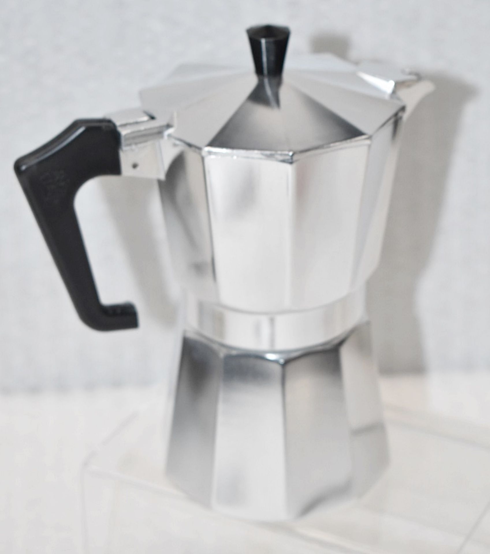 1 x PEZZETTI Italexpress Aluminium Stove Top 6-Cup Moka Pot - Unused Boxed Stock - Ref: HBK366 - Image 2 of 8