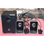 1 x Logitech Computer Speaker System - Includes Two Speakers and Subwoofer