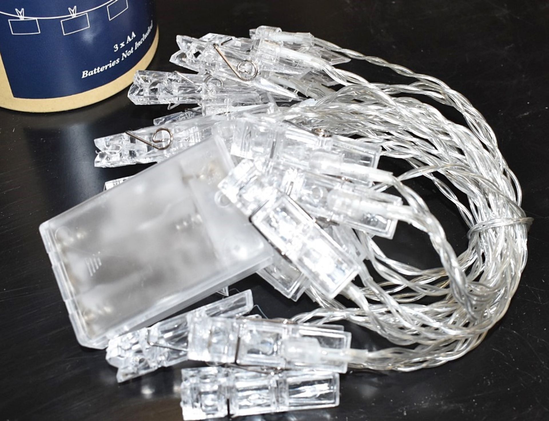 Peg Led 1 x Clear LED Picture Hanging String Peg Lights - New/Boxed Stock ...