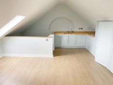 Bespoke Fitted Solid Oak Shaker-style Loft Kitchen / Home Office with Quooker Hot Tap & Fridge