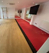 Gym Interlocking Rubber Floor Matting, 6.9 x 2m - NO VAT ON THE HAMMER