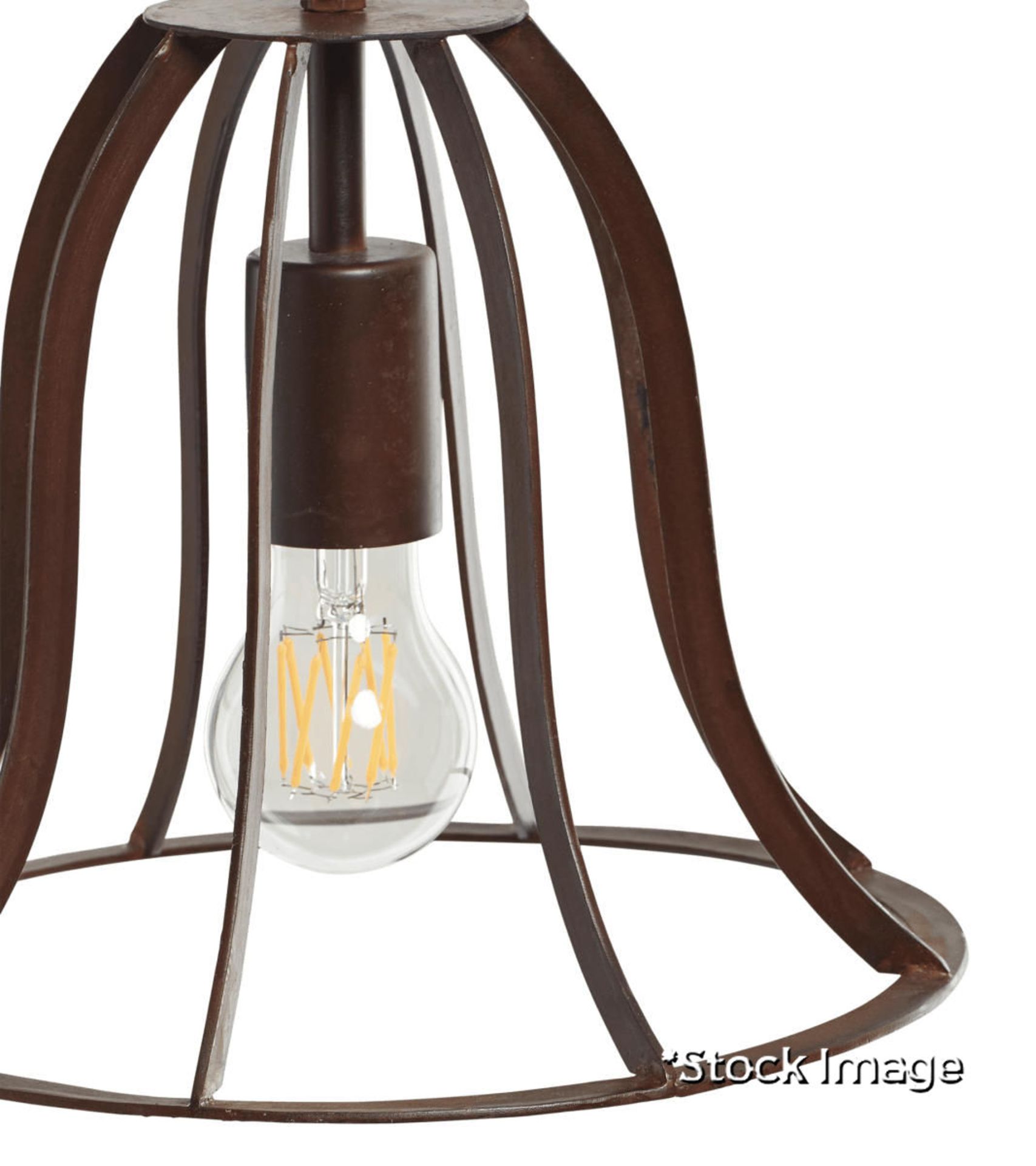 1 x Toynbee Luxury Handmade Iron Pendant Lamp with Antique Bronze Finish - Original Retail £125.00 - Image 2 of 6