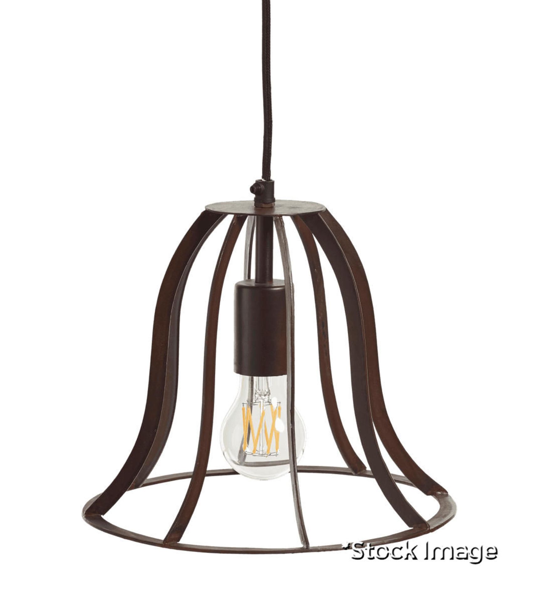 1 x Toynbee Luxury Handmade Iron Pendant Lamp with Antique Bronze Finish - Original Retail £125.00 - Image 3 of 6