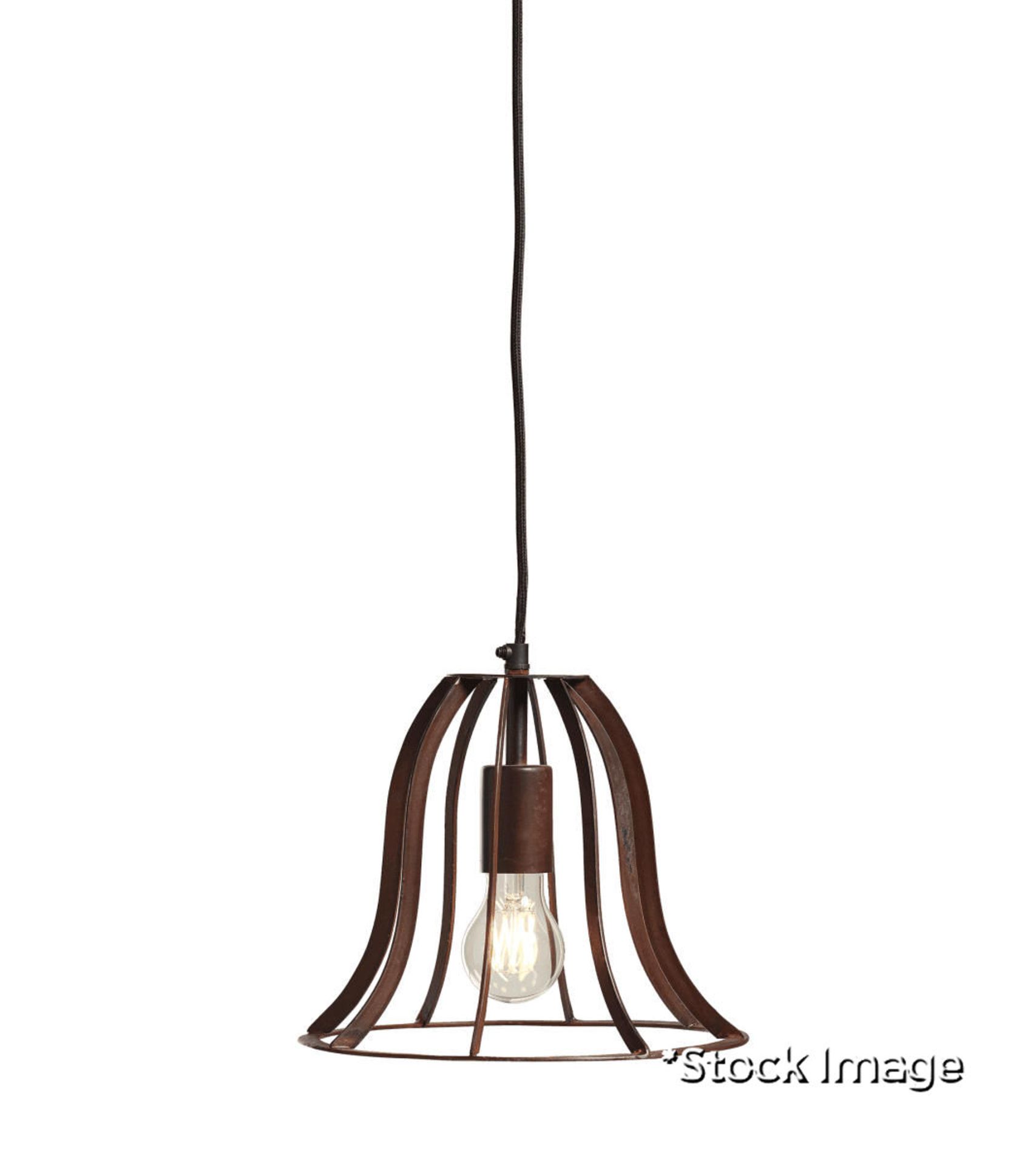 1 x Toynbee Luxury Handmade Iron Pendant Lamp with Antique Bronze Finish - Original Retail £125.00 - Image 5 of 6