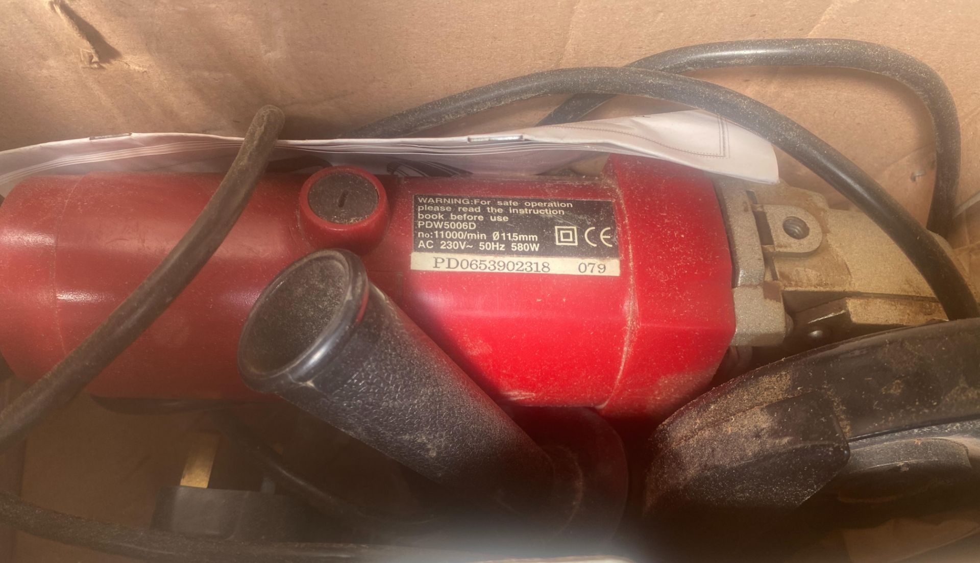 1 x POWER DEVIL Pdw5006D Angle Grinder - Ref: GMS024 - CL937 - Location: London NW2Condition Report: - Image 2 of 2