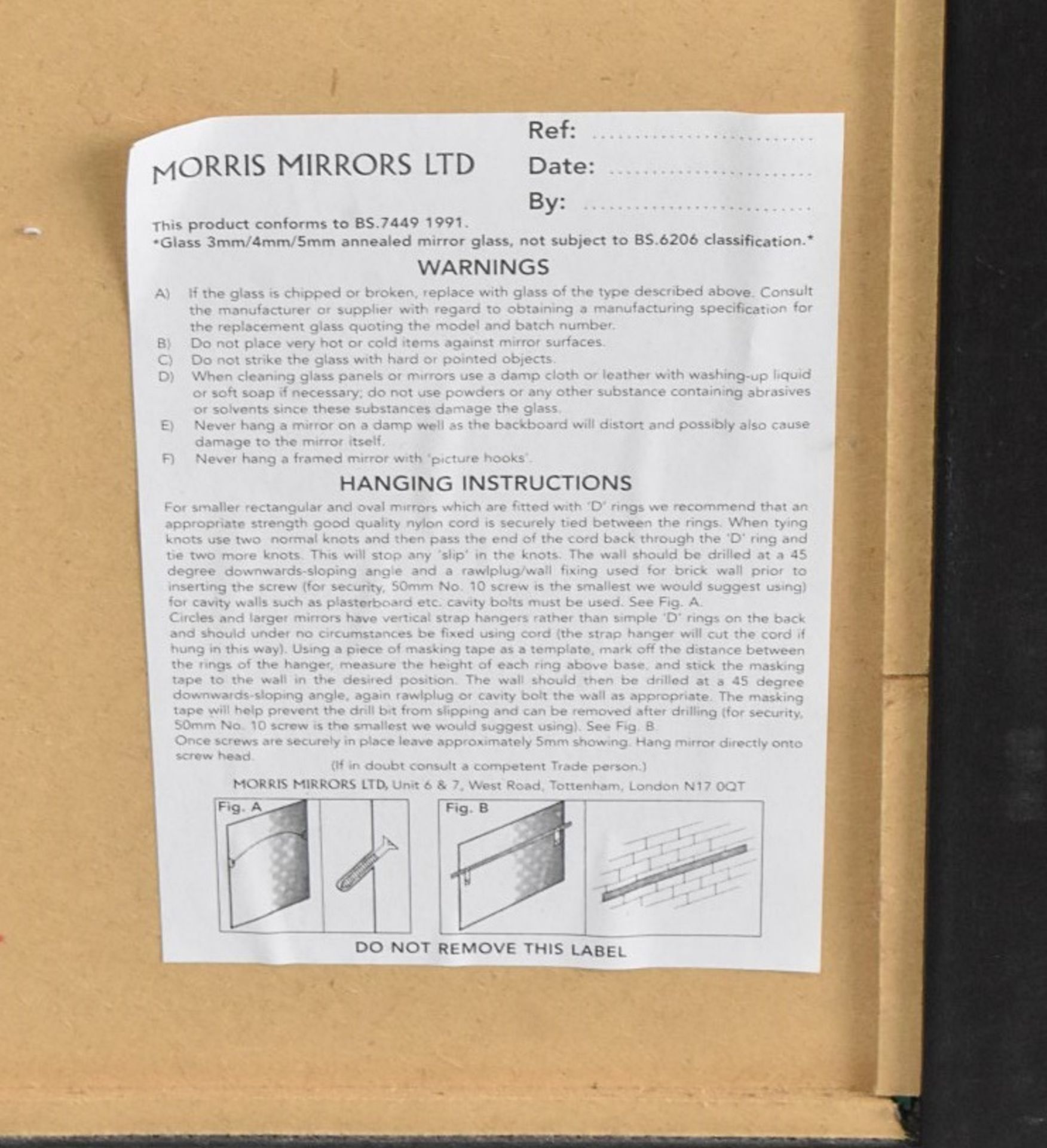 1 x Large Bevelled Edged Rectangular Wall Mirror - Ref: VKH161 - CL942 - NO VAT ON THE HAMMER - - Image 4 of 4