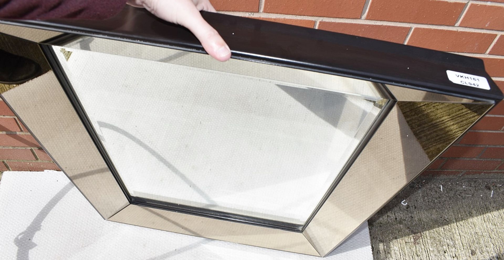 1 x Large Bevelled Edged Rectangular Wall Mirror - Ref: VKH161 - CL942 - NO VAT ON THE HAMMER - - Image 2 of 4