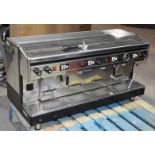 1 x Astoria Three Group Commercial Coffee Machine - 240v - Stainless Steel Exterior - Dimensions: