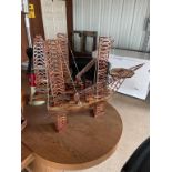 WOODEN OFFSHORE OIL RIG