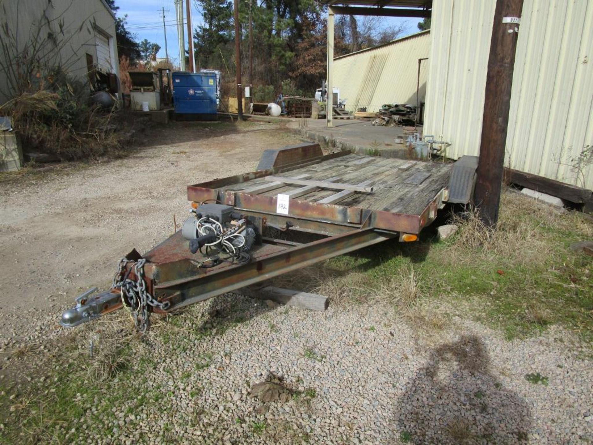 14' x 77" Flat Bed Tandem Axle Trailer - Image 2 of 5