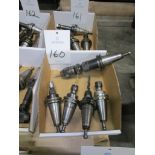 Lot of (5) Assorted CT 40 Tool Holders
