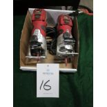 Lot of (2) Craftsman Variable Speed Laminate Trimmer