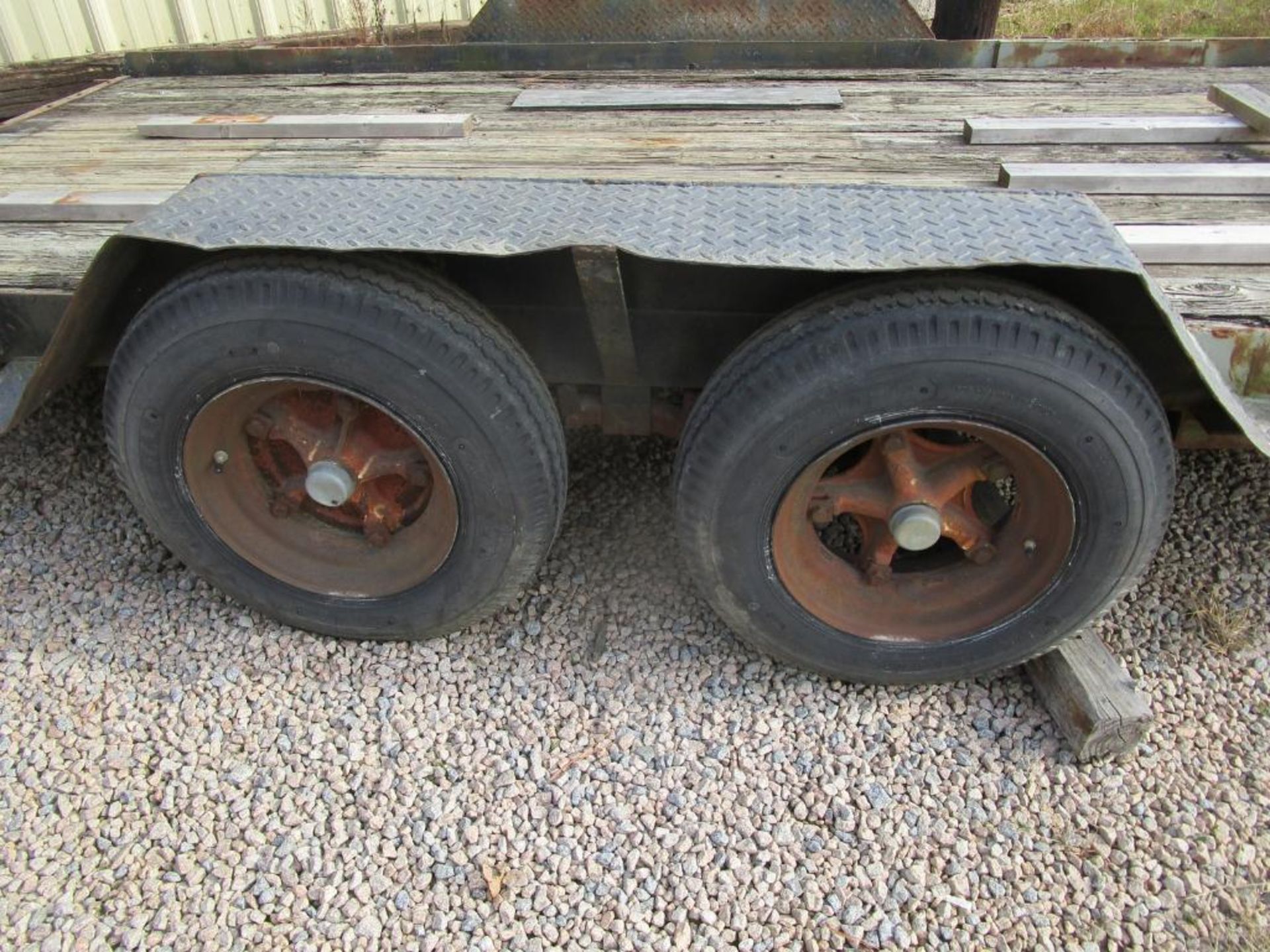 14' x 77" Flat Bed Tandem Axle Trailer - Image 5 of 5