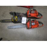 Lot of (3) Chainsaws