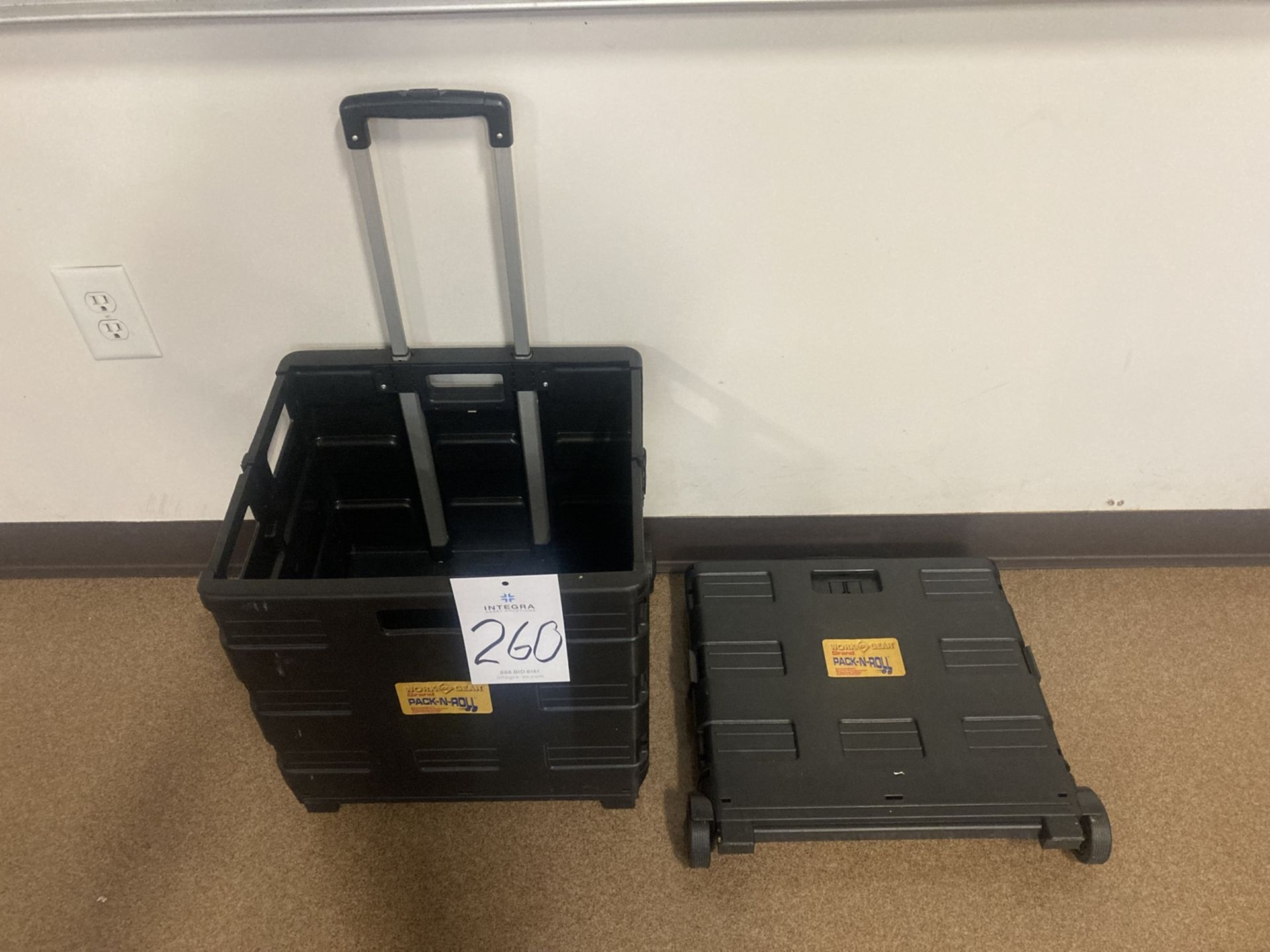 (2) Work Gear Pack-N- Roll Folding Carts