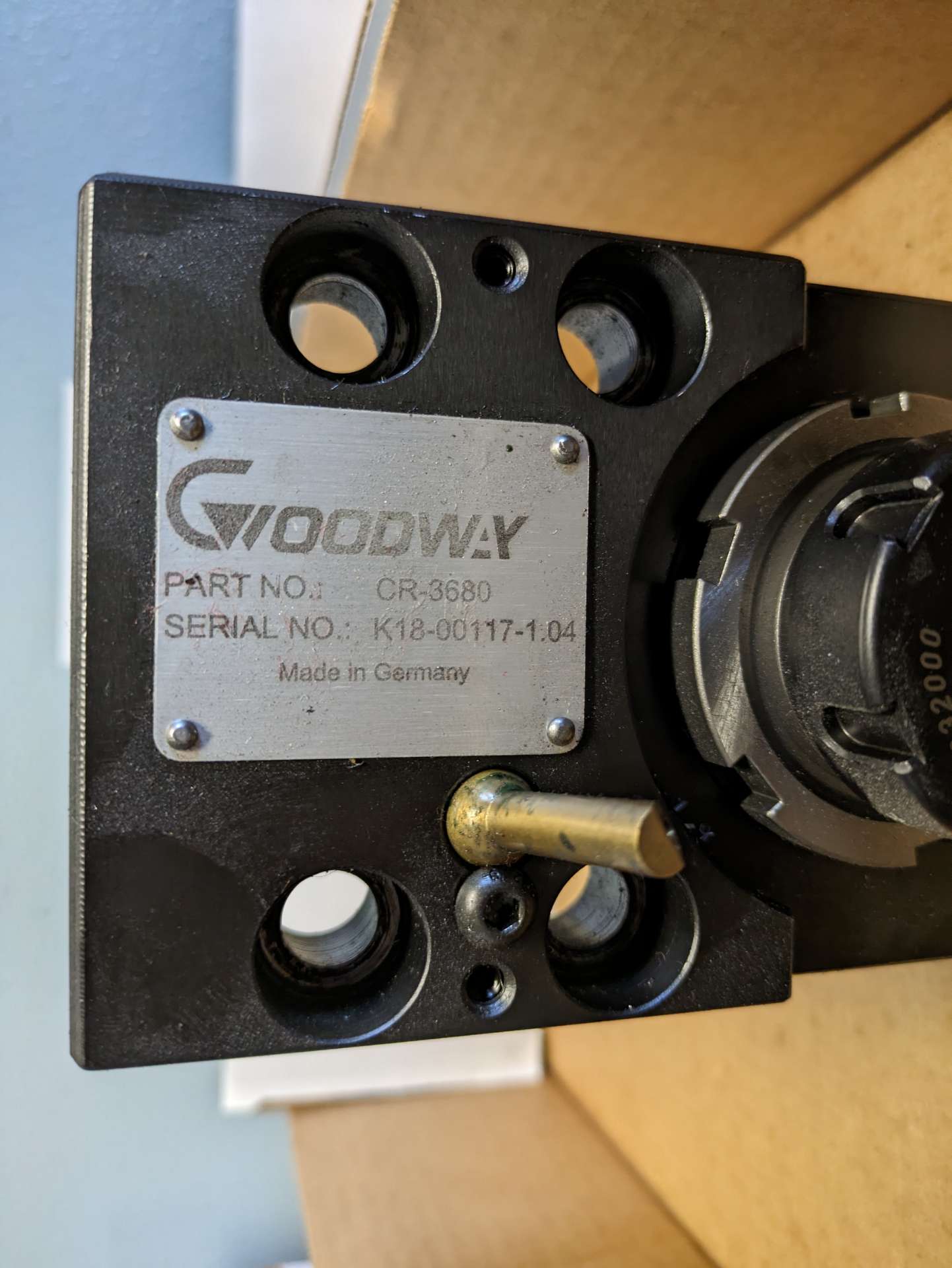 Good Way Tools Goodway CR-3680 Straight Live Tool Holder, S/N K18-00117-1.04, Smart Lathe
