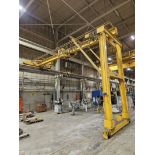 4-Ton P&H Single Girder, Under Hung, Single Leg Traveling Gantry Crane