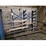 Cantilever Rack 77" Long (4) 84" Uprights with (7) Adjustable 14" Supports