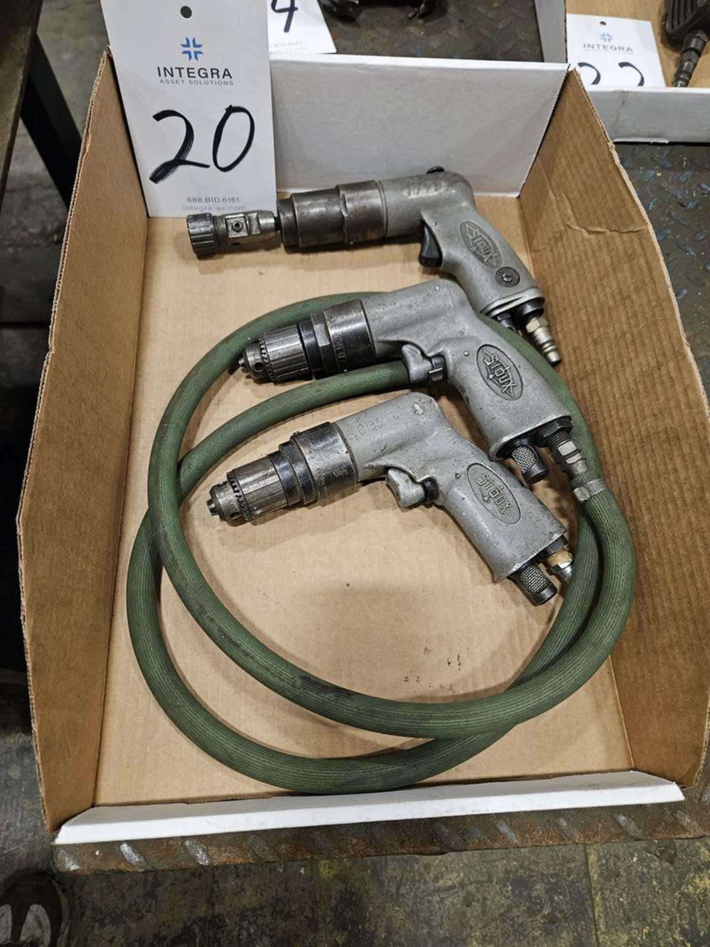 (3) Assorted Sioux Pneumatic Drills