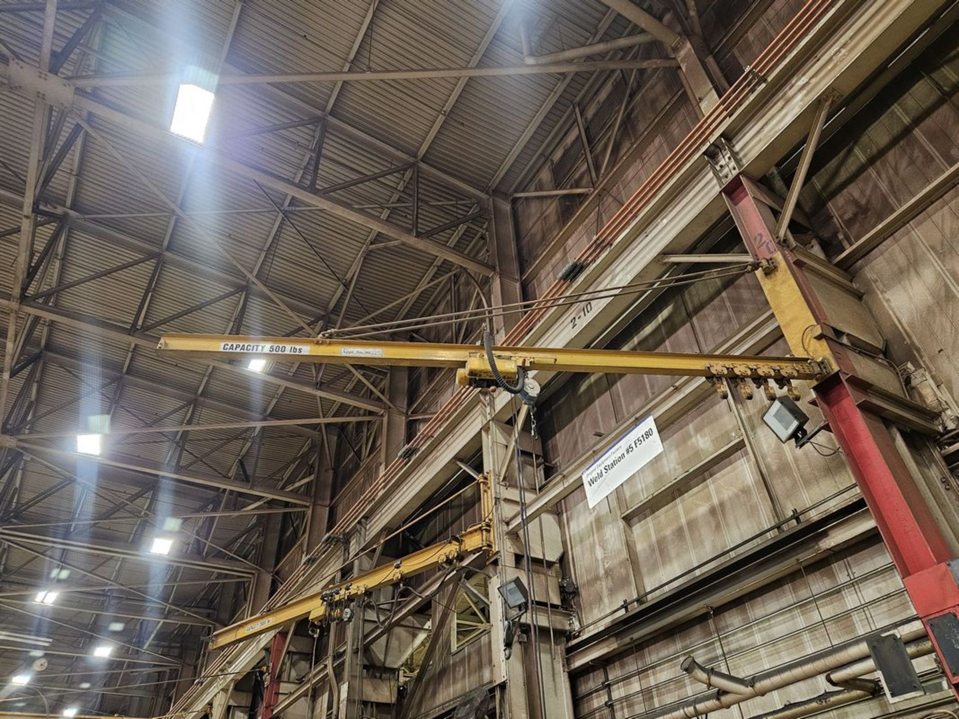 1/4 Ton x 20' Wall Mount Jib Crane