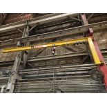 Abell Howe 1/4 Ton x 24' Wall Mount Jib Crane