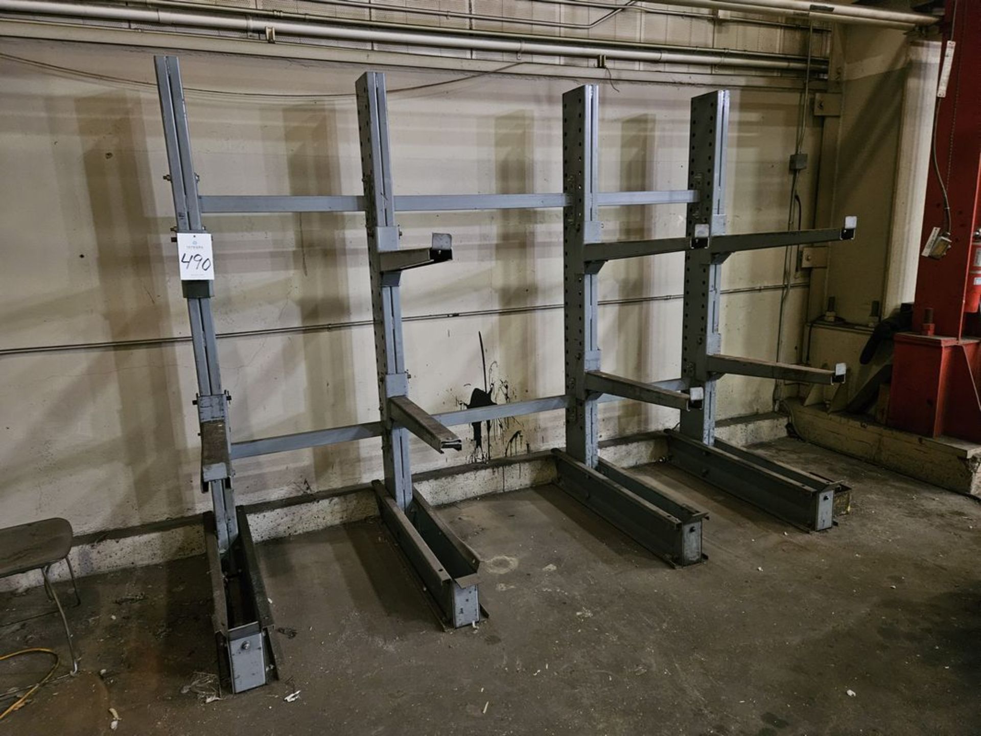 Cantilever Rack 128" Long (4) 8' Uprights with 36" Supports