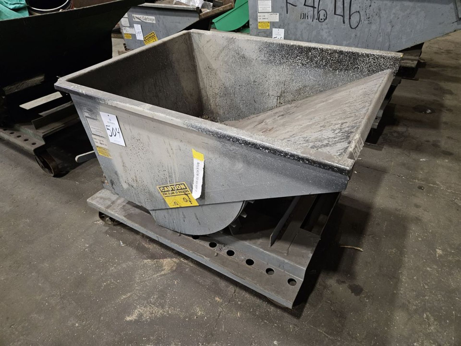 1/2 Yard Self Dumping Hopper with Wheels