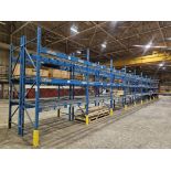 (10) Sections Pallet Racking 42" x 12'' Uprights with 8' Cross Beams