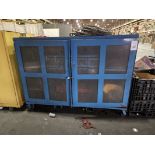 86" x 28" x 56" Heavy Duty 2-Door Cabinet on Wheels